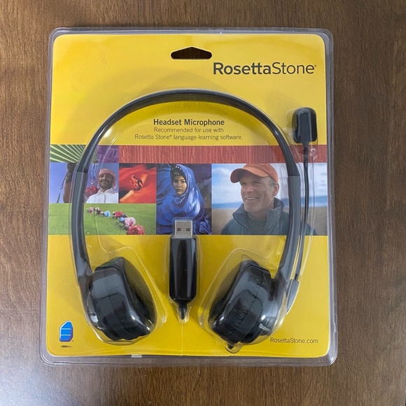 Rosetta Stone Headset Microphone USB For Language Learning Software NIB Sealed - Picture 1 of 2